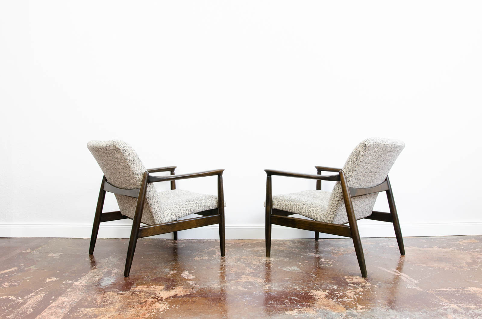 Pair of GFM-64 armchairs by Edmund Homa 1960's