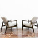Pair of GFM-64 armchairs by Edmund Homa 1960's
