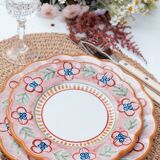 Assiette hibiscus
