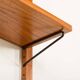 Étagère en teck scandinave des années 1970 avec un console.