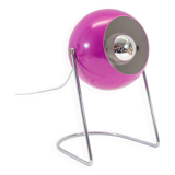 Lampe de table de l’ère spatiale | violet et chrome | Millésime années 70