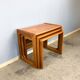 Set of three nesting tables by Salin Nyborg, teak, 1960s