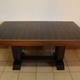 Art deco table in Macassar ebony