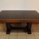 Art deco table in Macassar ebony