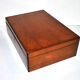 Old walnut box - jewelry or game box 27x19x8