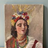 Old portrait painting