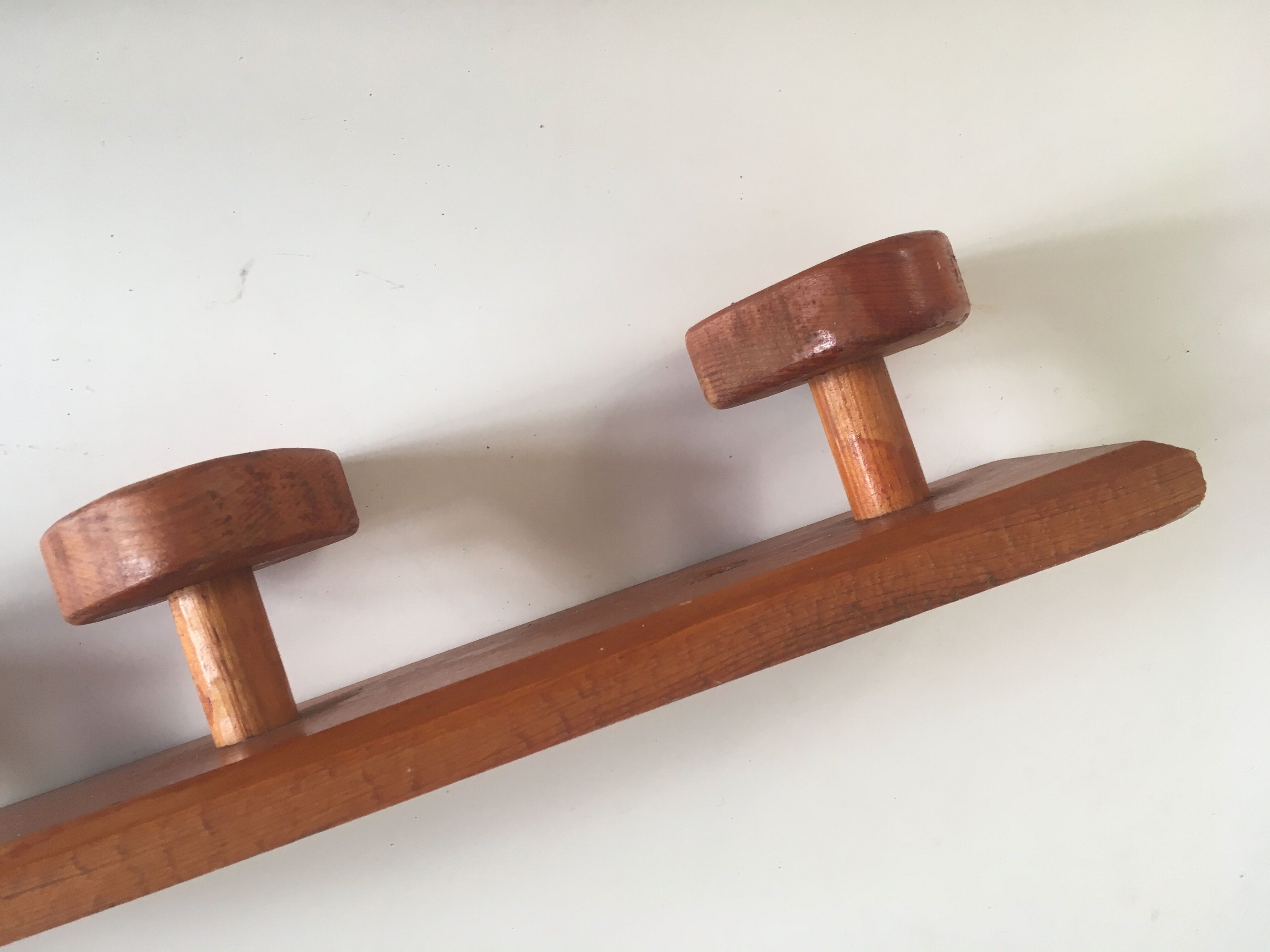 Wooden style Les Arcs coat hanger, 70s