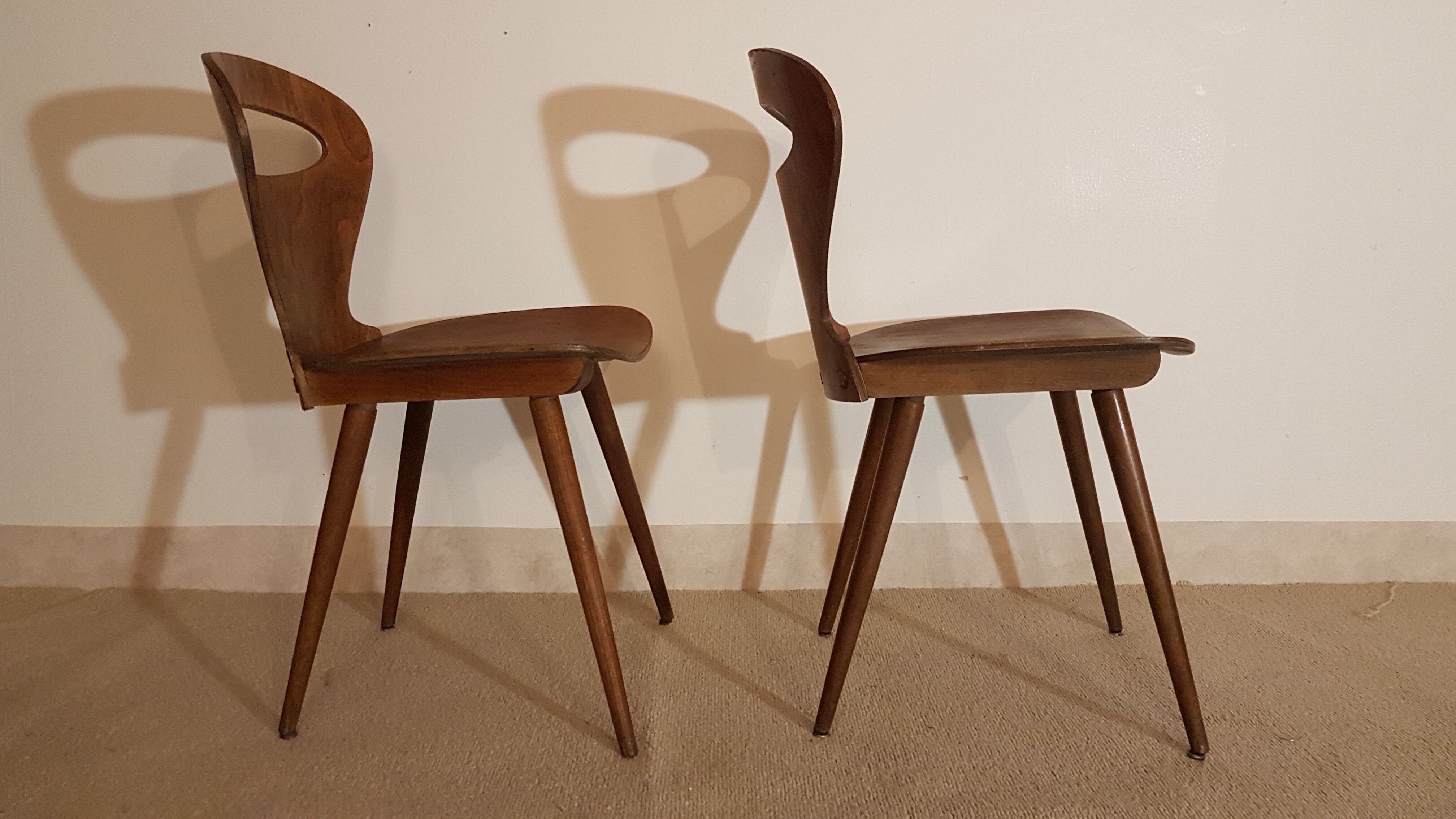 Pair of Chairs Baumann model "ant"