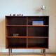 Vintage Scandinavian library in rosewood "Alfred"