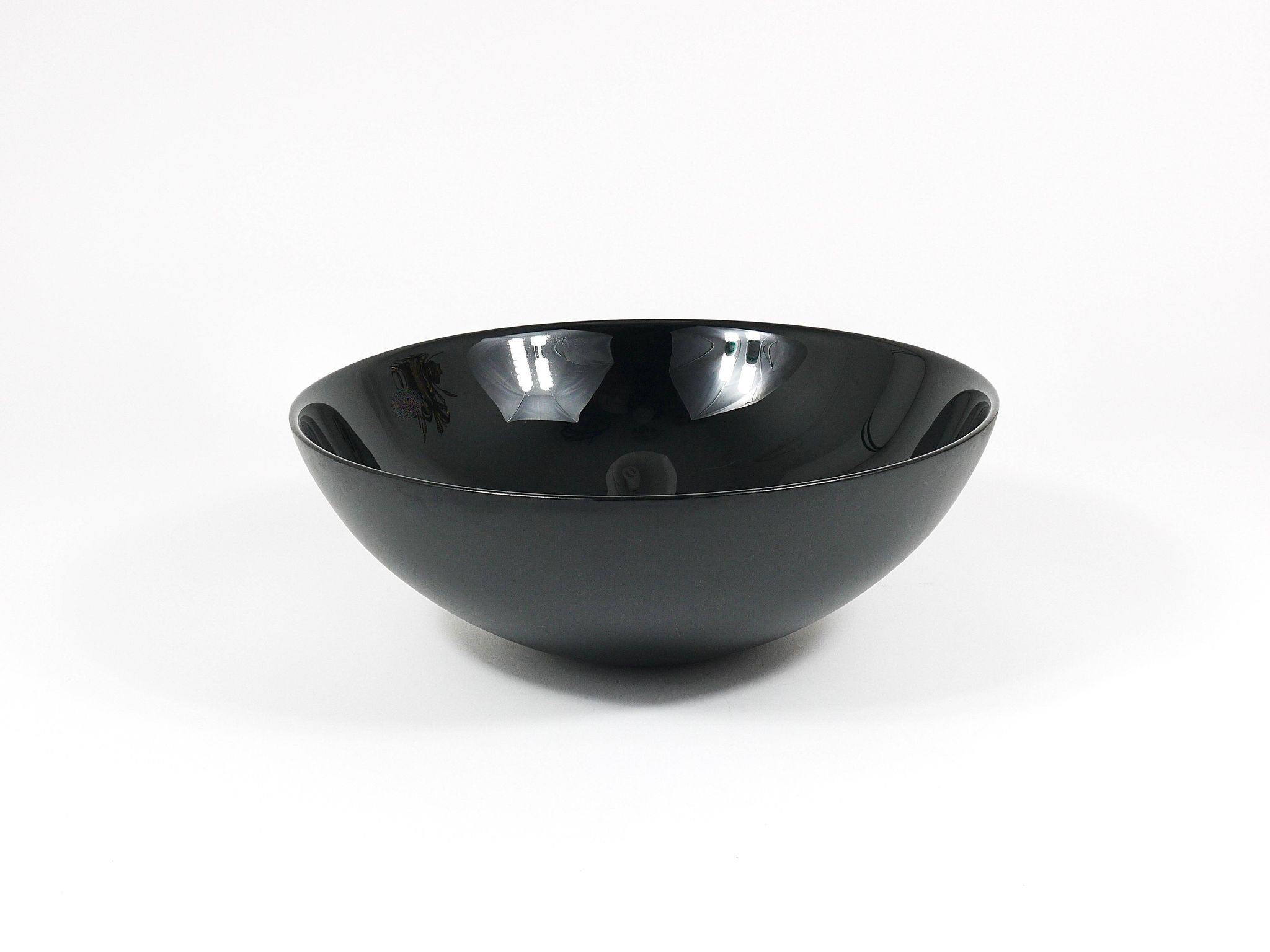 Grand Bol Centre Noir Riedel x Mesa Design, Post-Modernisme Italie, 1980
