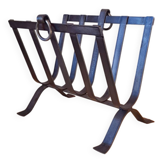 Brutalist magazine rack, 1950.