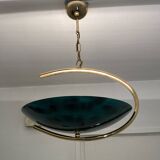 Suspension vintage doré/vert