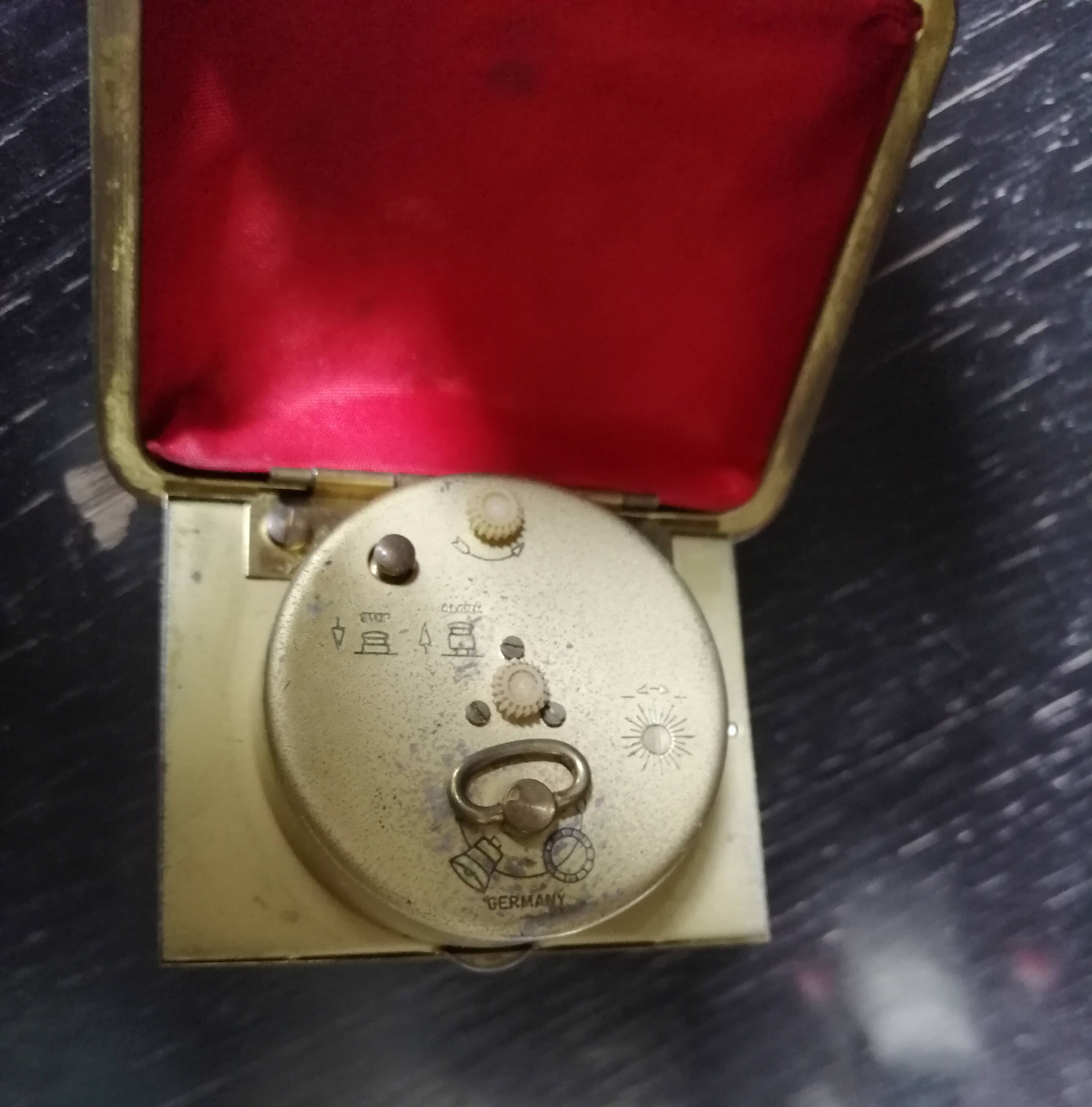 Lancel vintage travel alarm clock