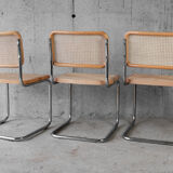 Set of 6 chairs Cesca B32 by Marcel Breuer