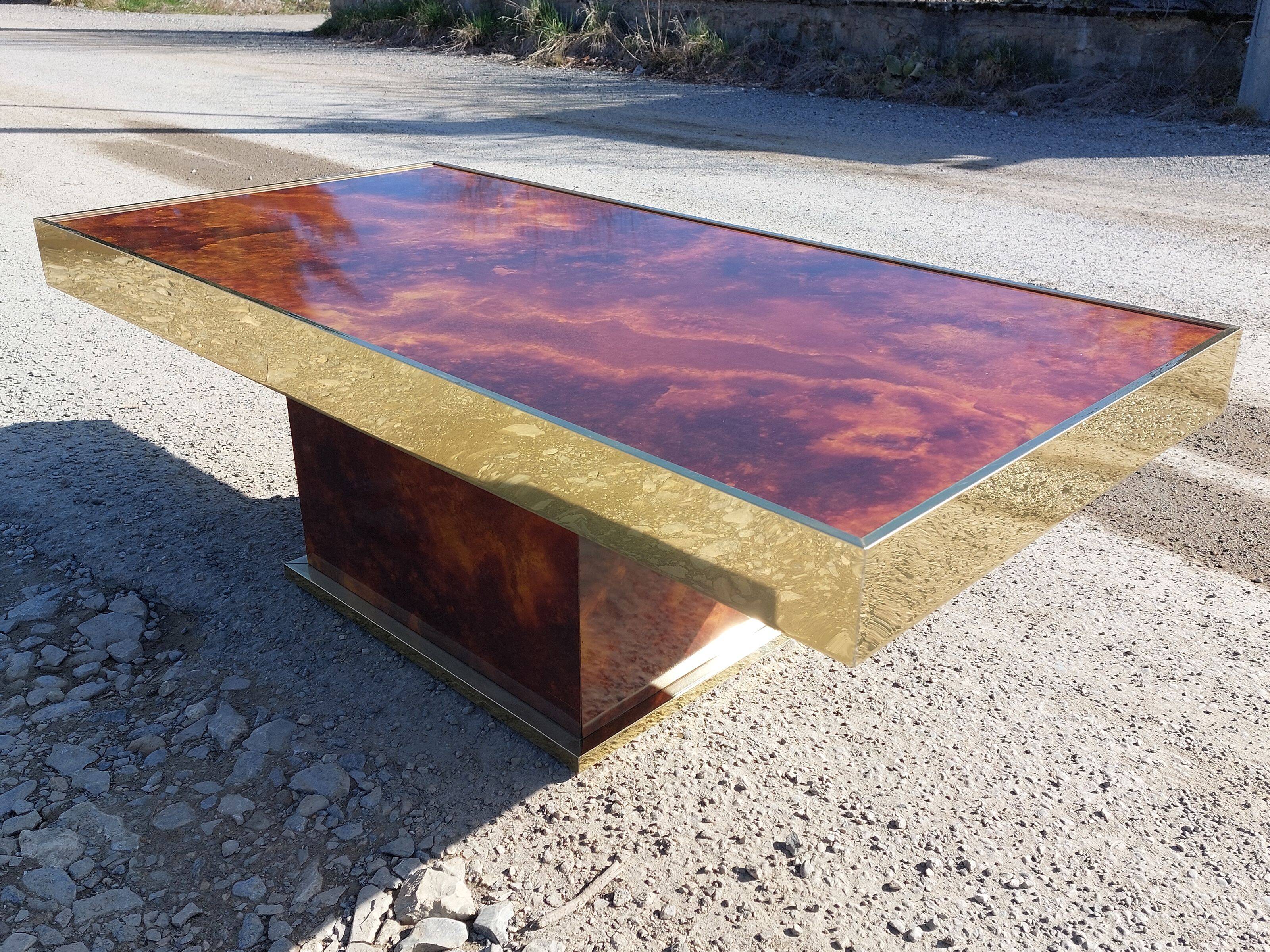 Rectangular coffee table Hervé Chapuis - 1970s