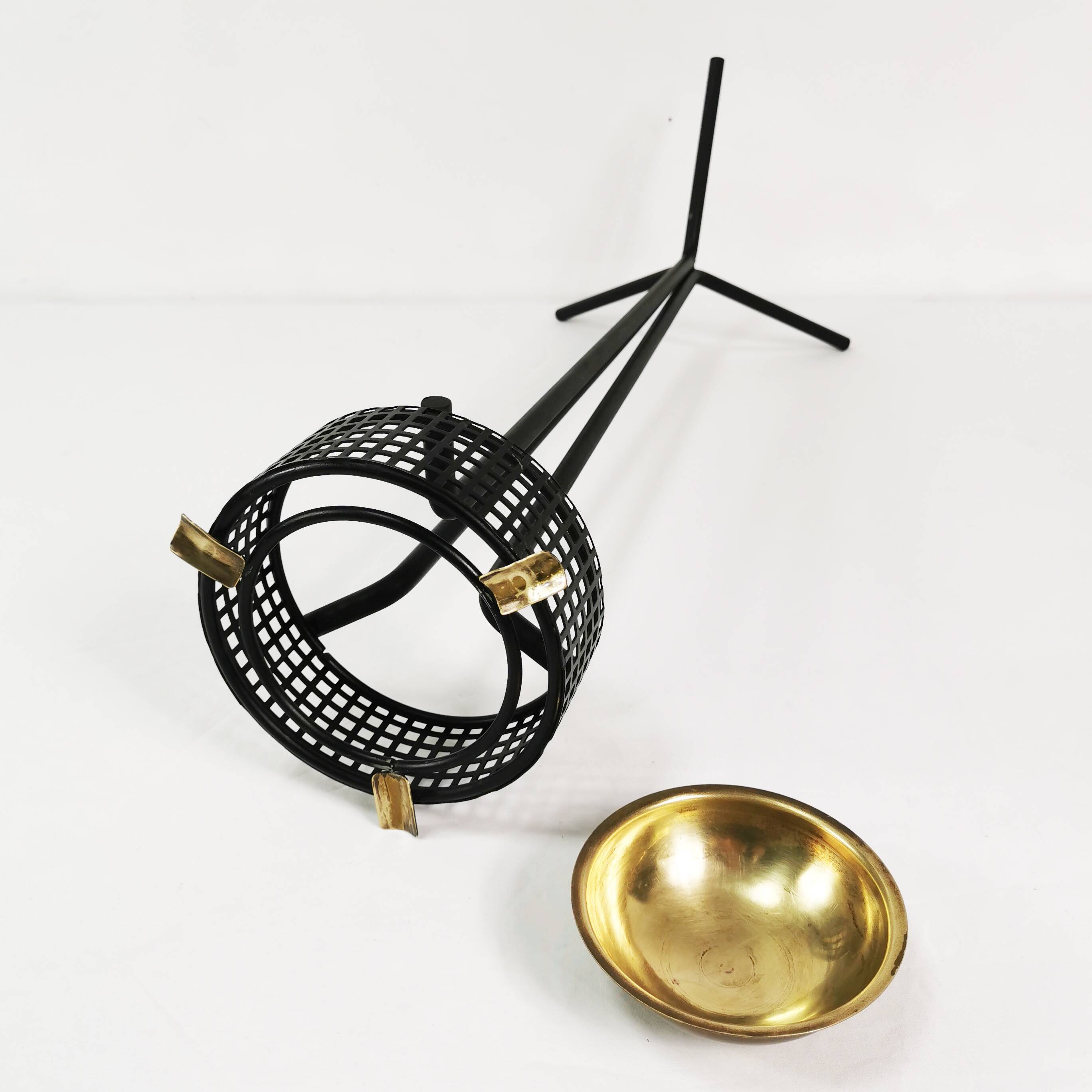 Modernist openwork floor ashtray, Germany, 1970s