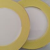 Flat Faience Plates Orchies Moulin des Loups Vintage