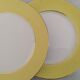 Assiettes plates en faïence Orchies Moulin des Loups Vintage