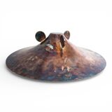 WMF Ikora sculptural Bauhaus bowl, silver-plated brass, by Paul Haustein, 1