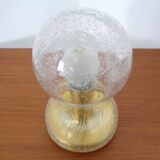 Iceglass & Brass Table Lamp from Doria Leuchten, 1960s