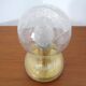 Iceglass & Brass Table Lamp from Doria Leuchten, 1960s