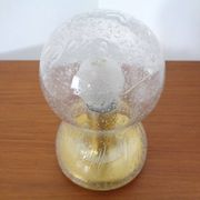 Iceglass & Brass Table Lamp from Doria Leuchten, 1960s