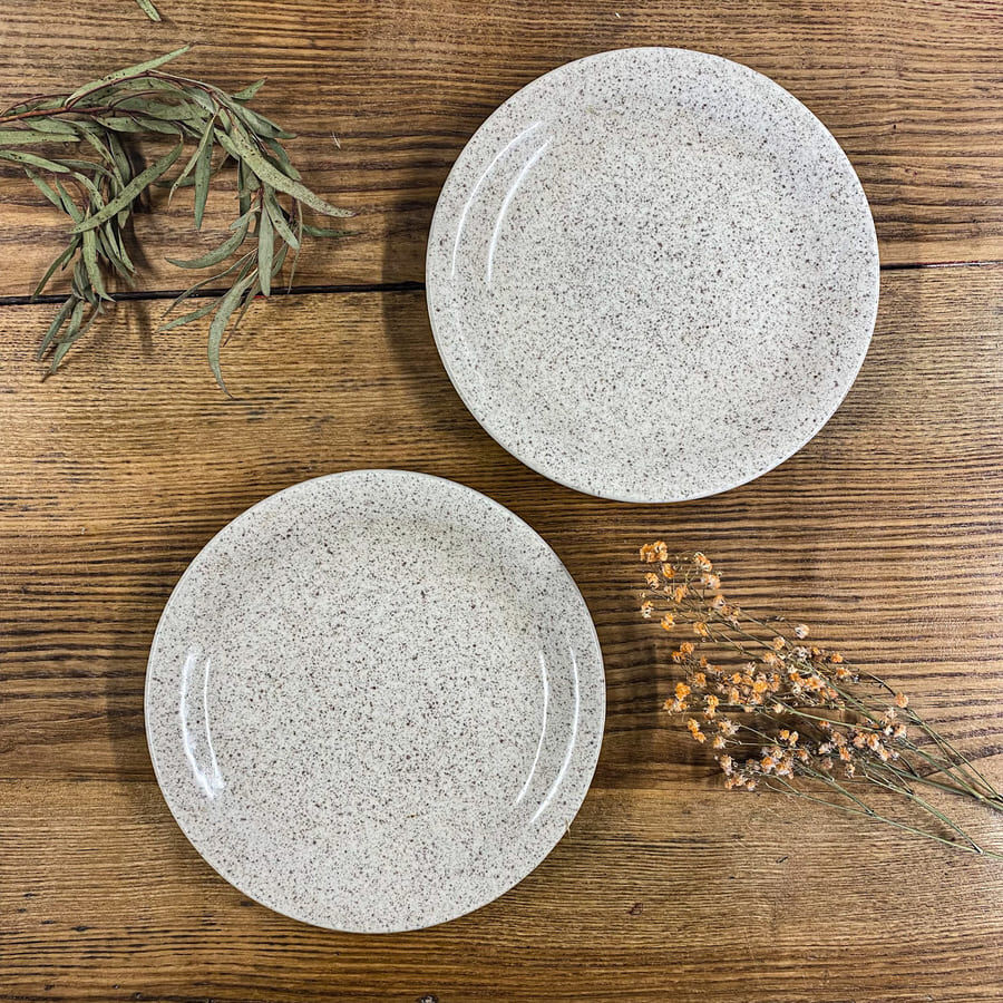 5 Ceraminter dessert plates made in italy