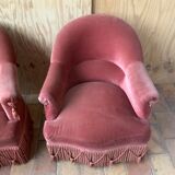Pair of toad armchairs