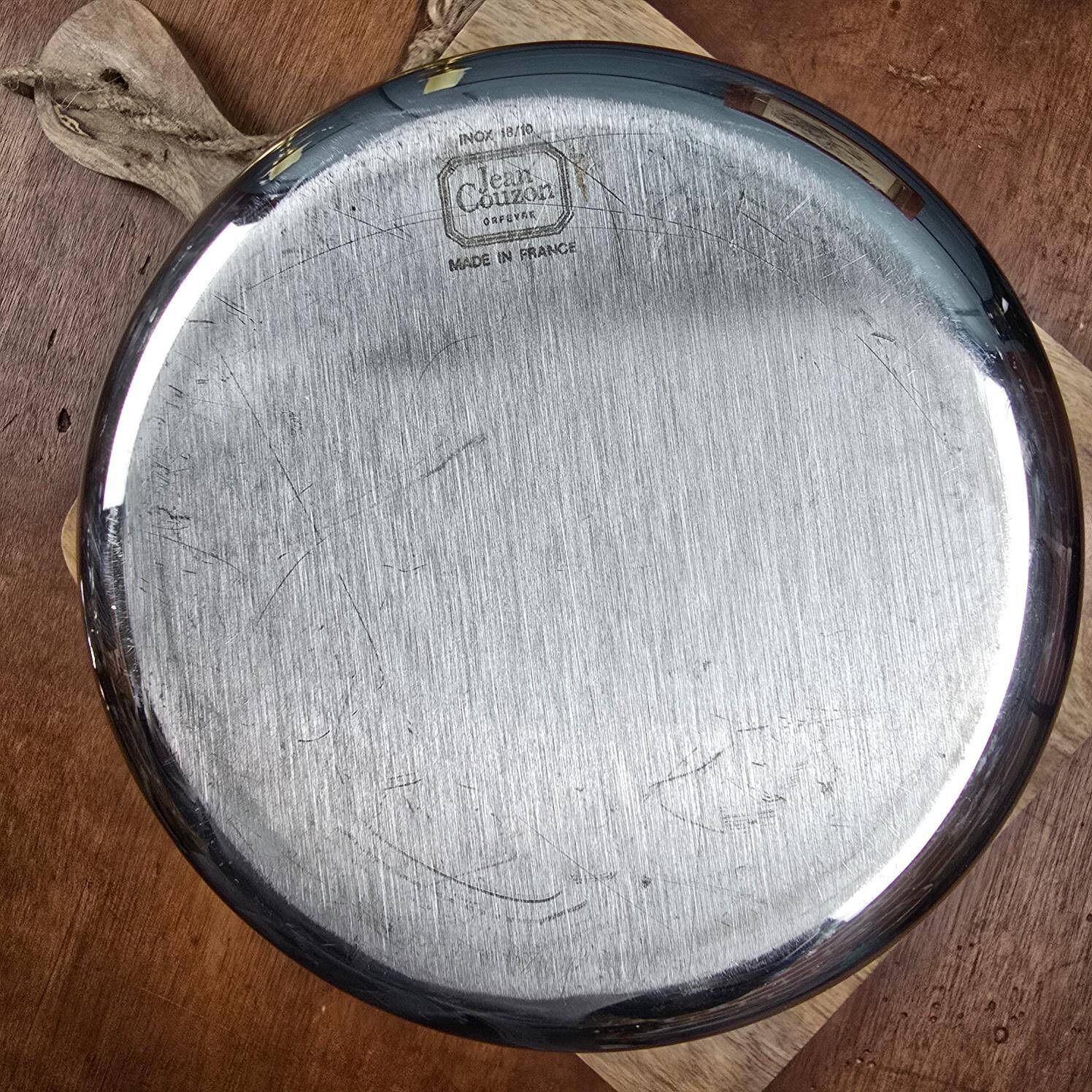 Jean Couzon champagne bucket in 18/10 stainless steel – France