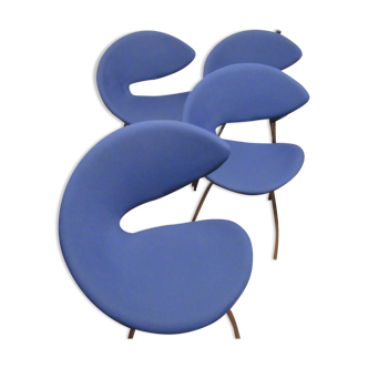 4 chaises modèle Twist de Midj des années 90