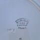 Plate K-G Luneville "Reims" white - blue