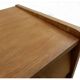 Commode vintage bois clair doré pieds compas