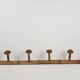 Coat rack 6 wooden hooks bamboo style