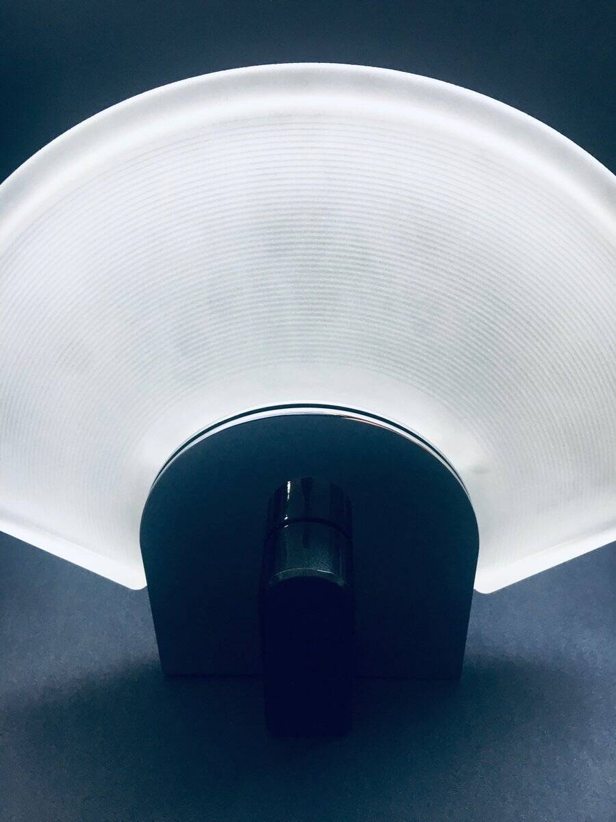 Postmodern Frosted Glass Sconce Wall Lamp from Metalarte, Spain, 1980s