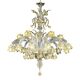 Huge Luxury Italian Chandelier With Flowers and Leaves Murano Glass