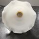 Abat jour tulipe suspension opaline blanche vintage 60/70' H 14 cm TBE