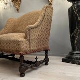 Walnut bench of louis xiii xviith period