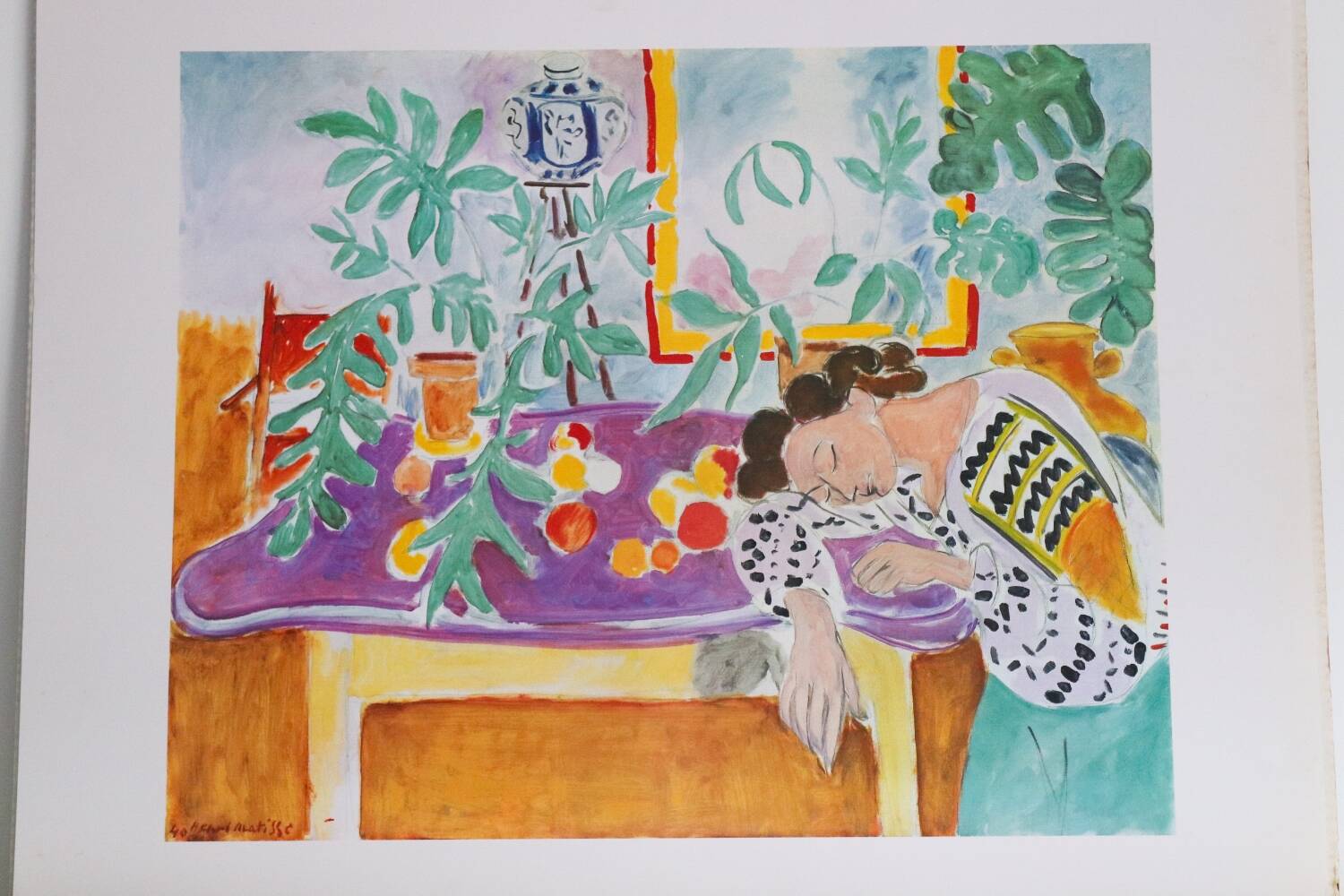 Grande Affiche dormeuse Matisse 1999 france