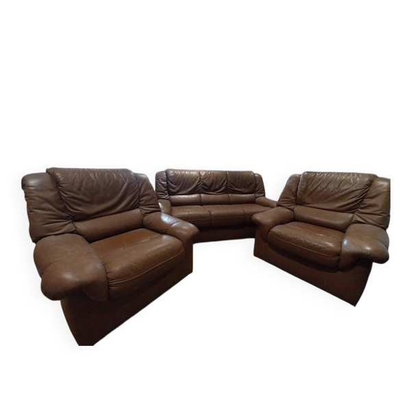 canapé 3 places et 2 fauteuils
