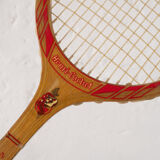 Old wooden tennis racket