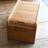 Old card box with drop-down pane