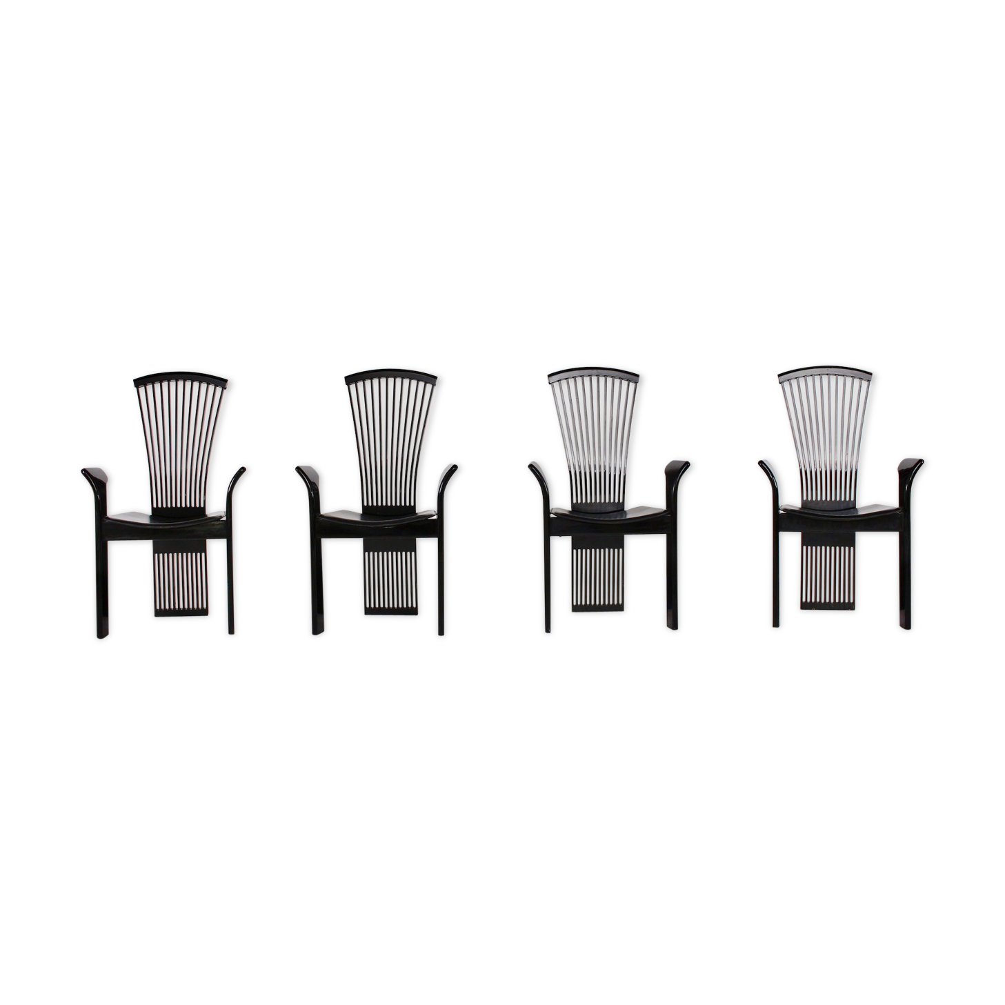 4 postmodernist chairs Pietro Costantini