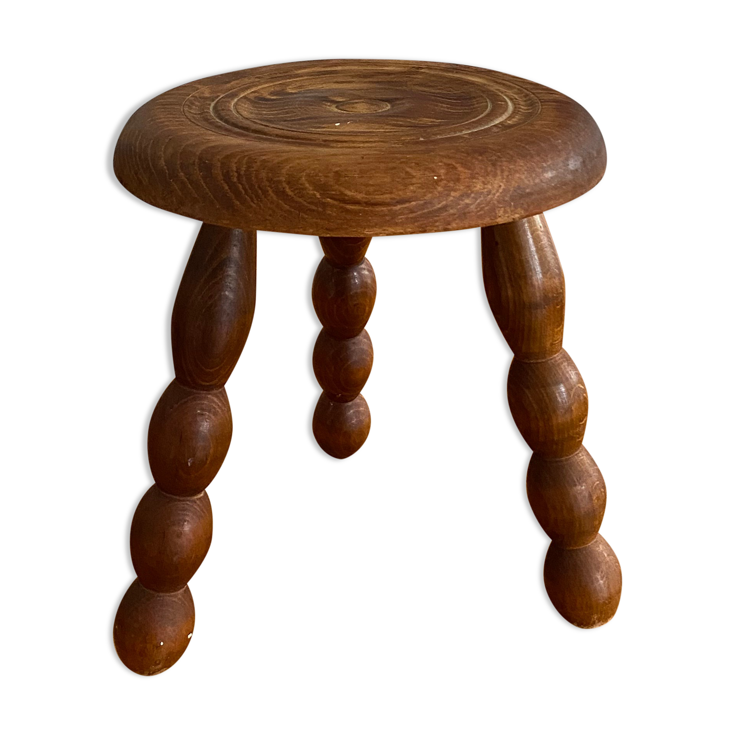 Vintage tripod wooden stool