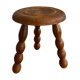 Vintage tripod wooden stool