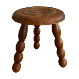 Vintage tripod wooden stool