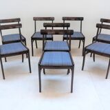 Series of 8 chairs Rundstedlung Ole Wanscher