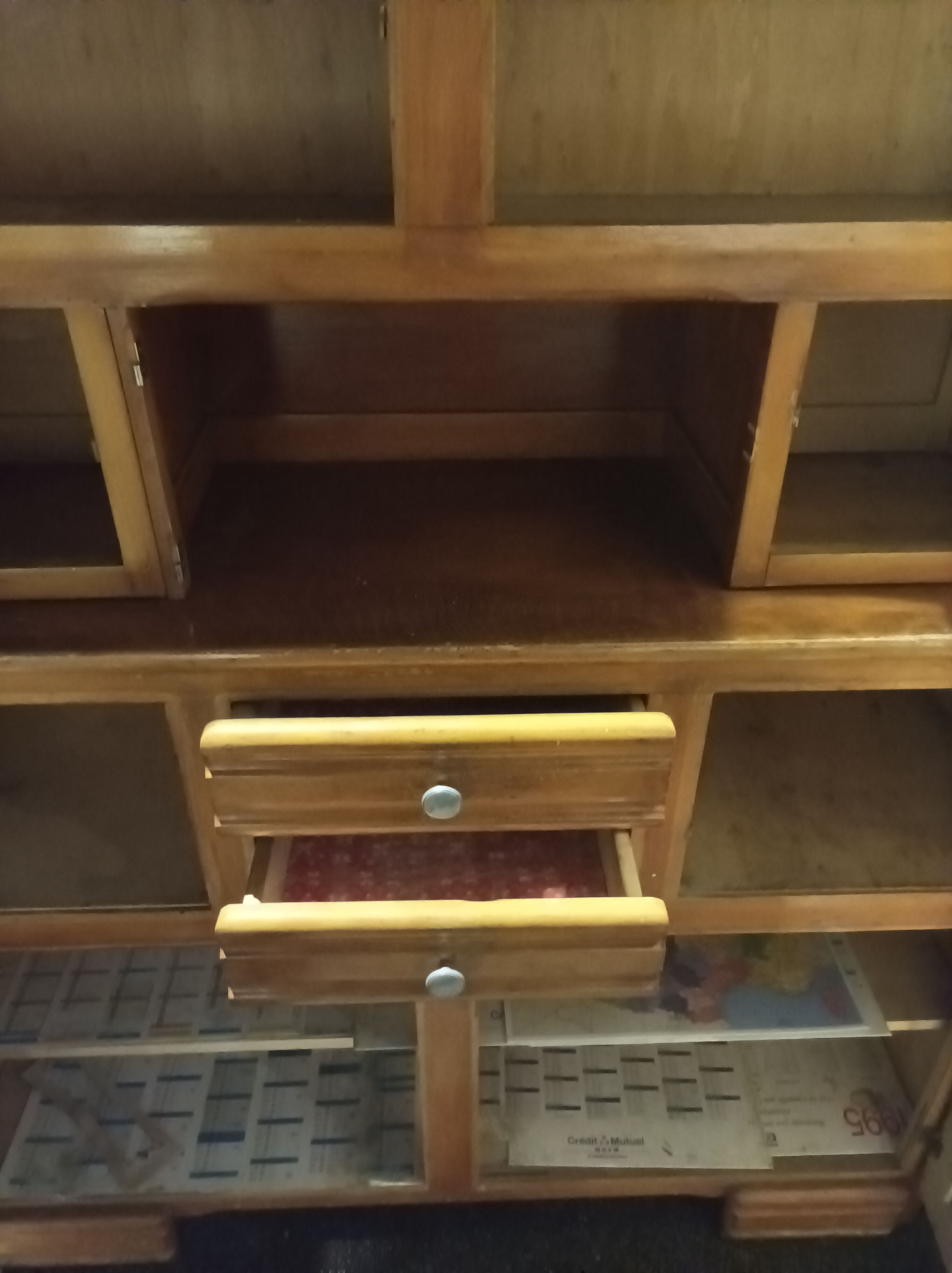 Old cabinet Mado wood vintage 1950