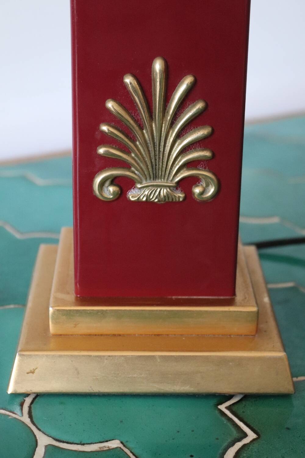 Unilux vintage red lamp base