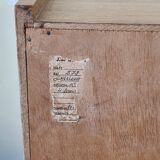 Vintage chest of drawers in modernist veneered wood from the 50s