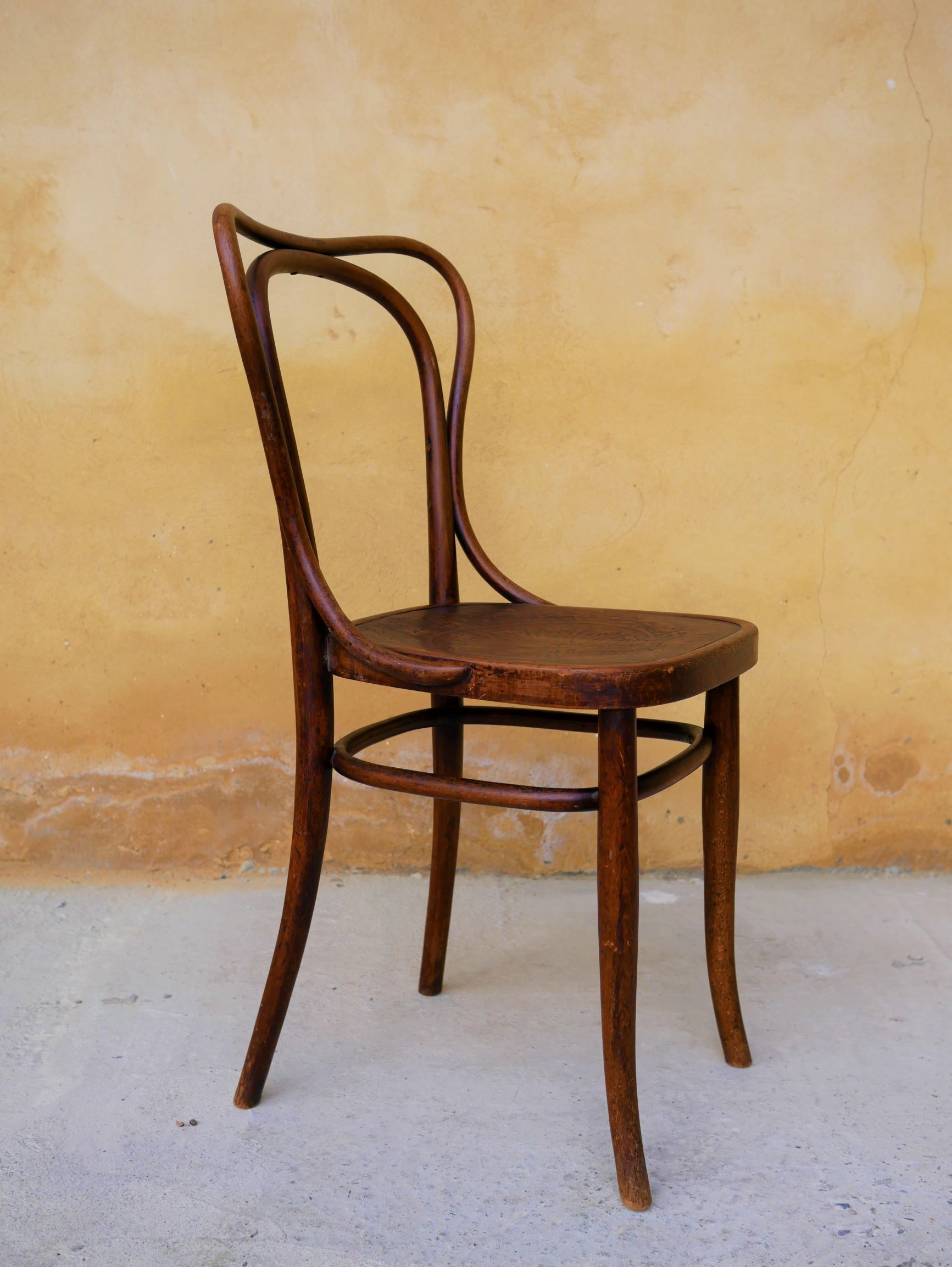 Set of 4 chairs Bistro, model n ° 55, by Jacob and Josef kohn